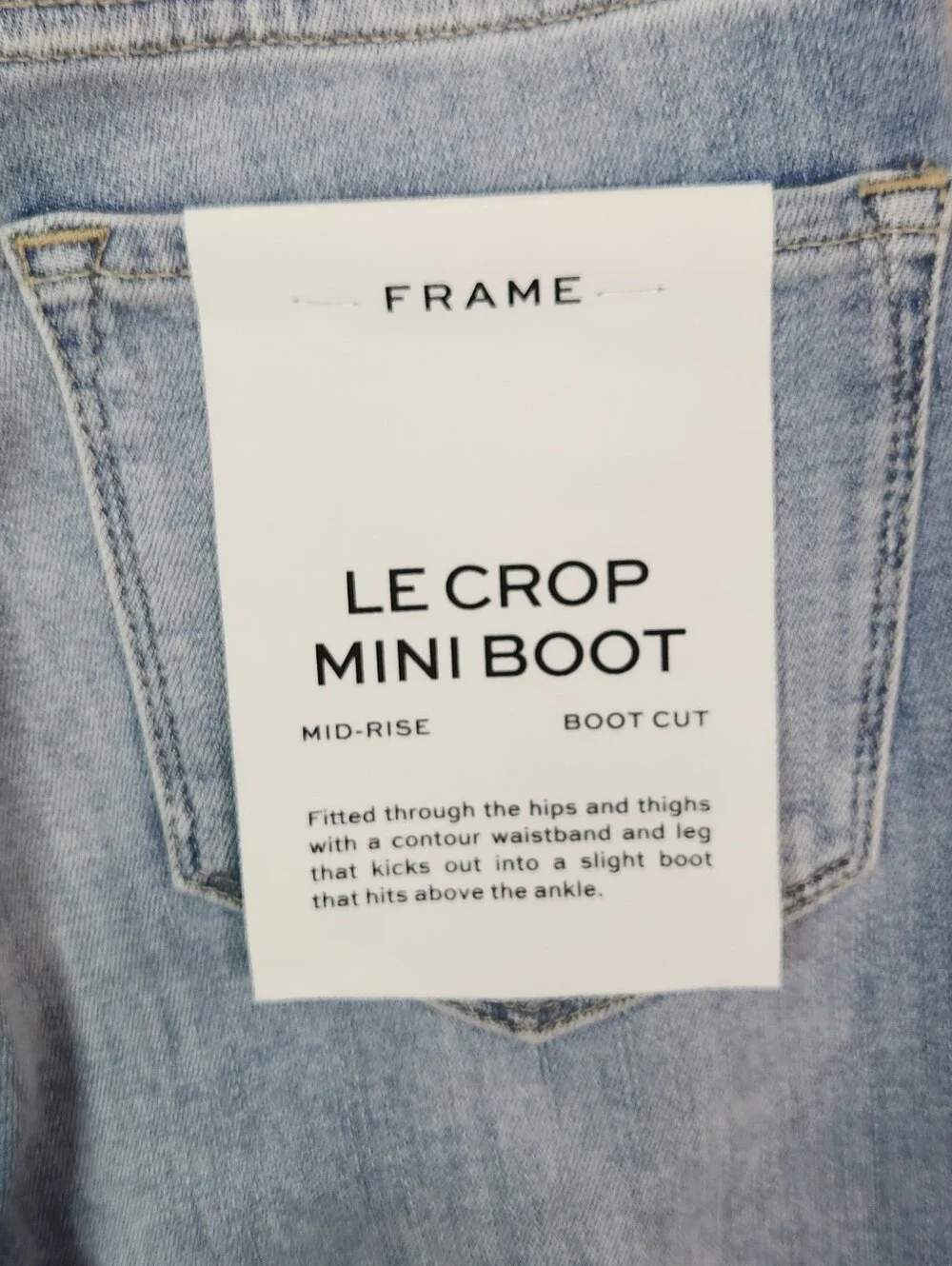 Frame Le Crop Mini Boot in Kincord - Picture 7 of 9